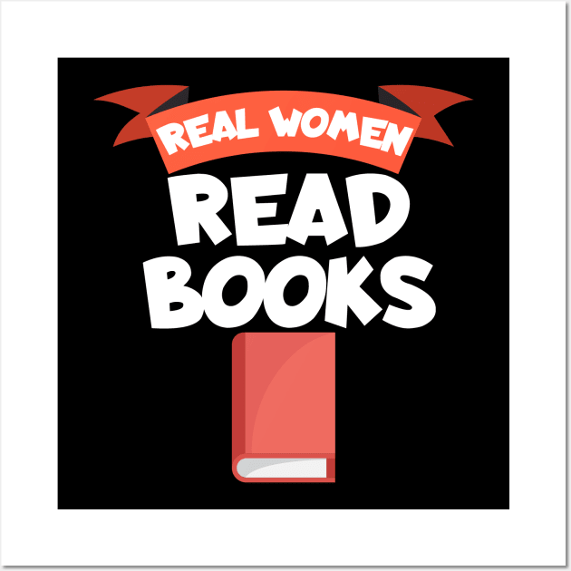 Bookworm real women read books Wall Art by maxcode